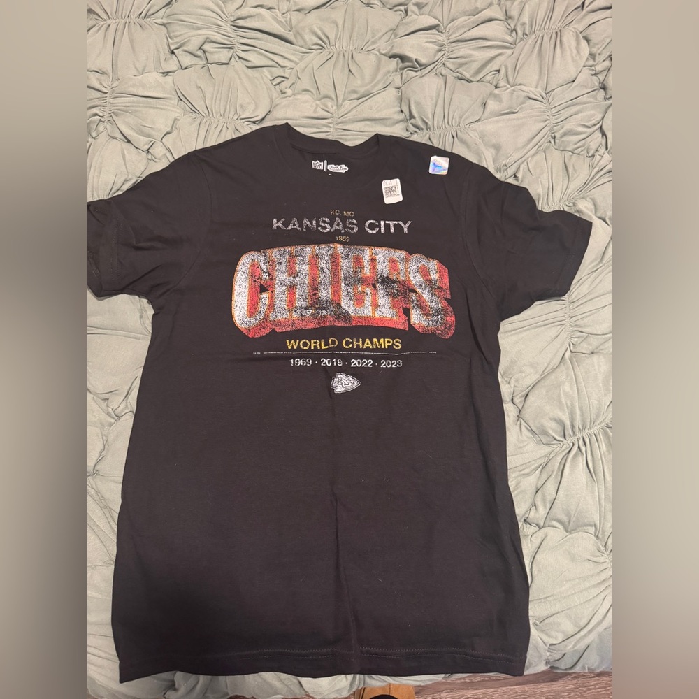 Black Kansas City Chiefs World Champs T-Shirt